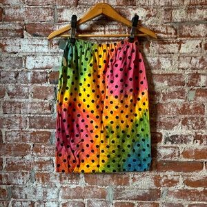 Vintage Colorful Polka Dot Women's Skirt